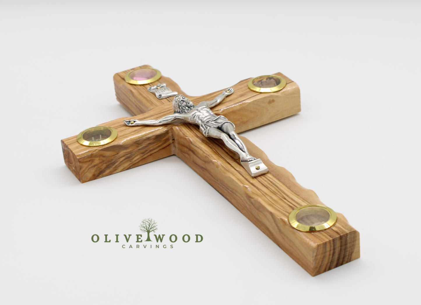 Bethlehem Olive Wood Crucifix – Handmade Christian Cross
