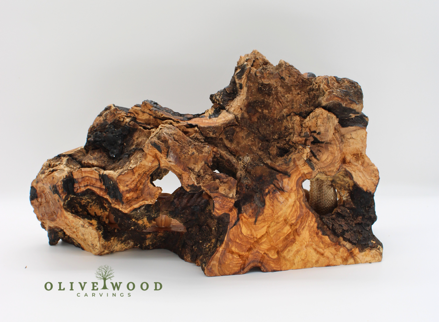 Handcrafted Olive Wood Nativity Scene – Unique Holy Land Carving ( 16.5 × 6.5 Inches )