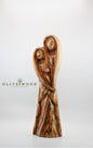 Virgin Mary with Baby Jesus – Handcrafted Olive Wood Statue from the Holy Land