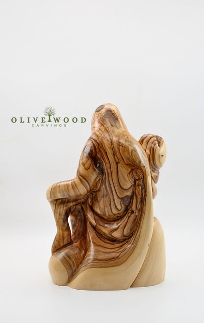 Hand Carved Olive Wood Sculpture