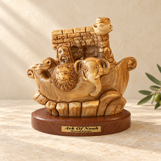 Noah’s Ark Olive Wood Figurine