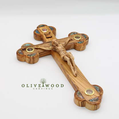Olive Wood Wall Crucifix from the Holy Land
