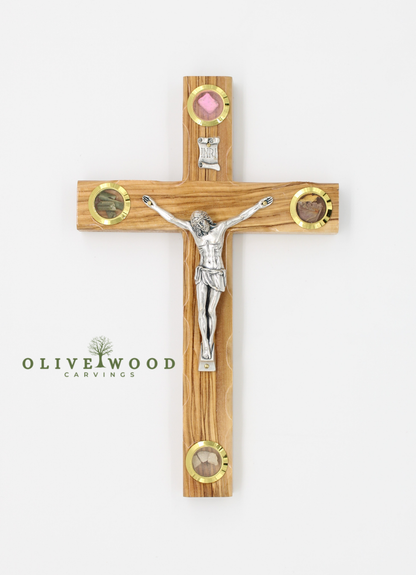 Bethlehem Olive Wood Crucifix – Handmade Christian Cross