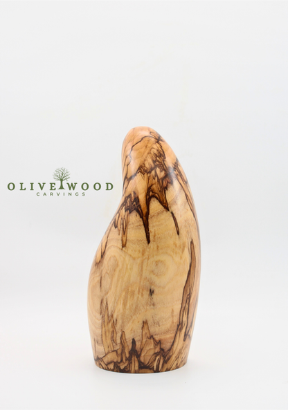 Hand-Carved Olive Wood Holy Family – Minimalist Nativity Sculpture
