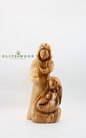 Olive Wood St. Joseph and Virgin Mary Statue – Made by Christians in the Holy Land